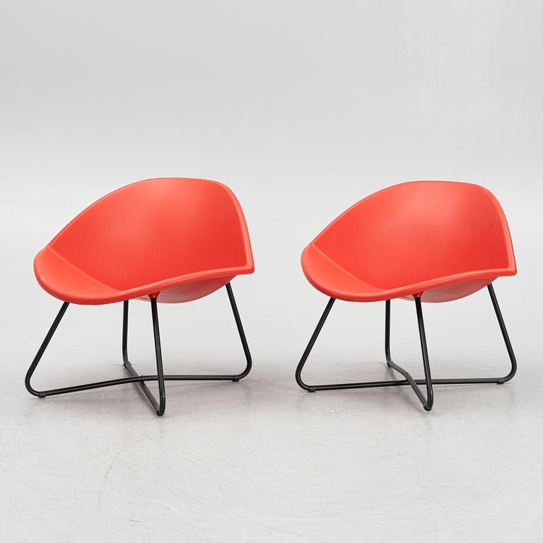 Niels Gammelgaard, fåtöljer, ett par, "Holk/Lips", IKEA, 1991-92.