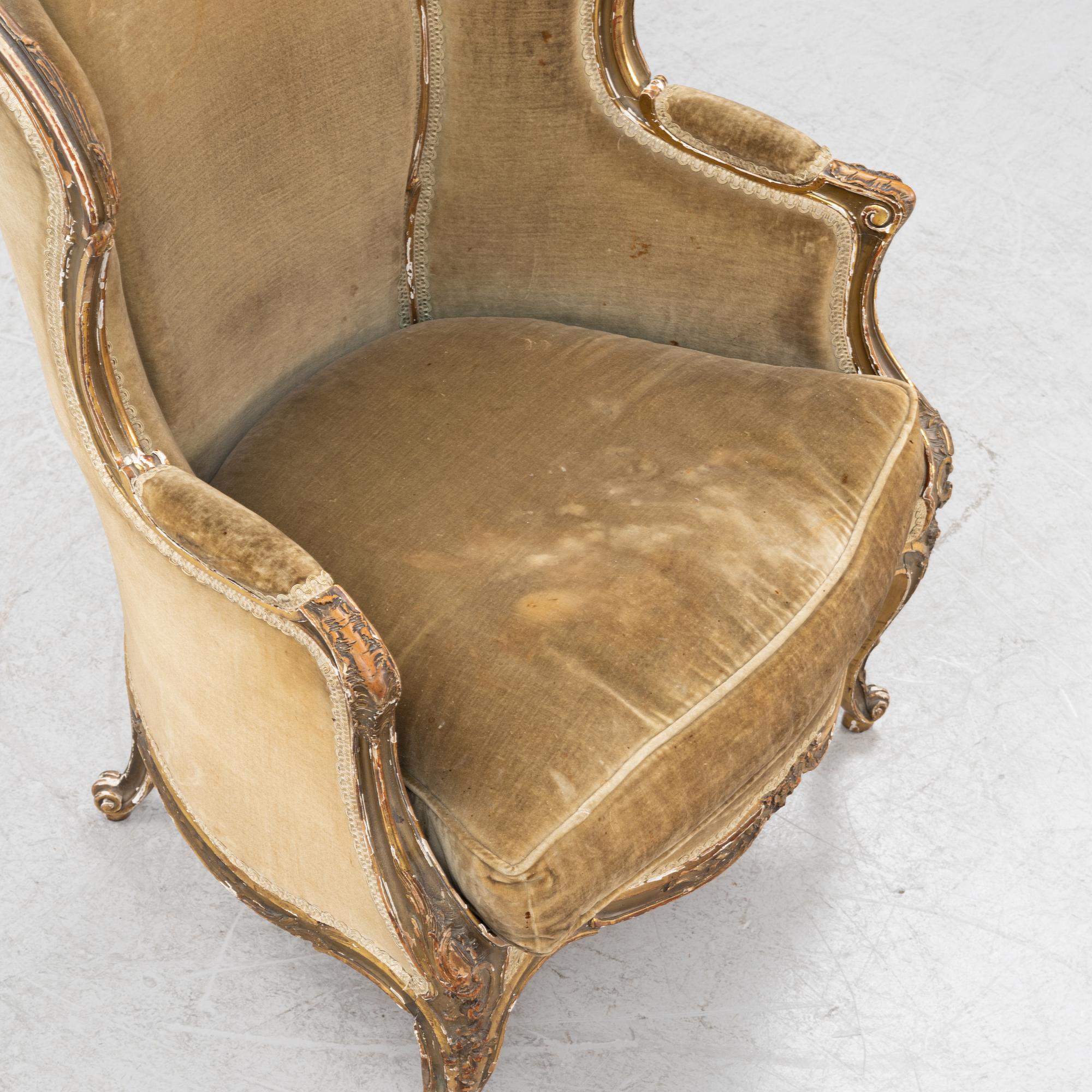 Bergère, Louis XV-stil, 1900-talets början.
