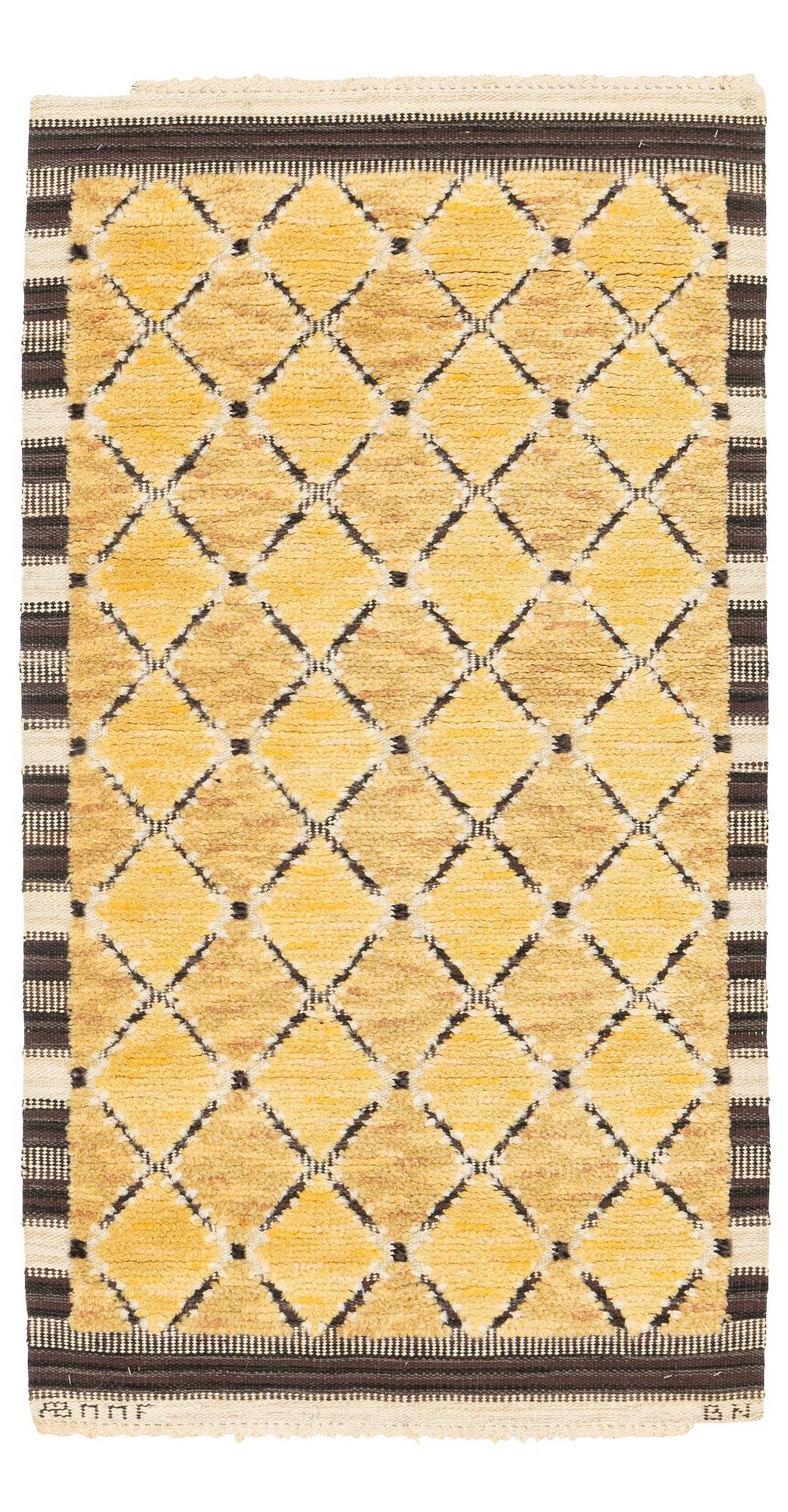 matta, "Guldklimpen", reliefflossa, ca 183,5 x 85,5 cm signerad, AB MMF BN.