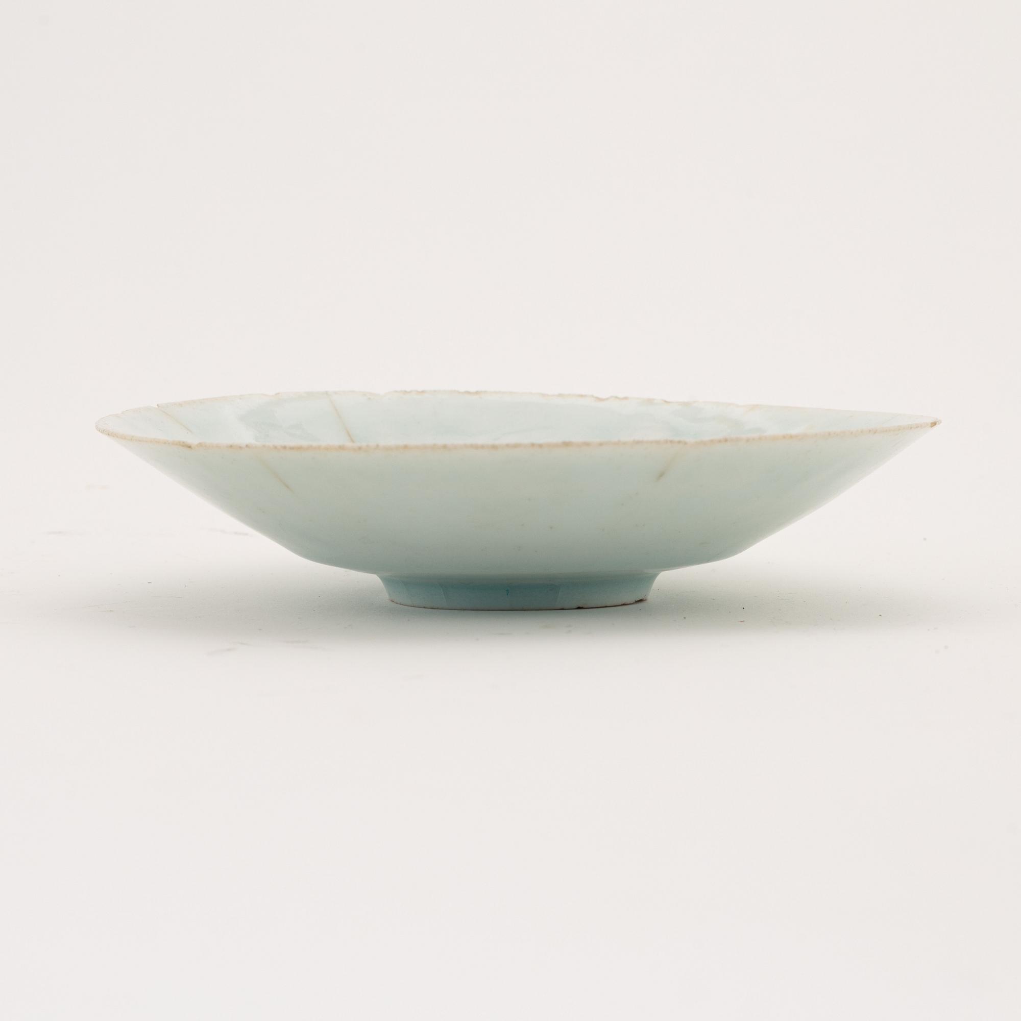 A qingbai dish, Song dynasty (960-1279).
