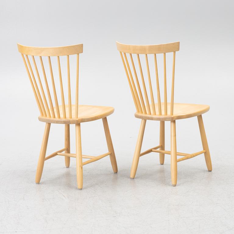 Carl Malmsten, chairs, a pair, "Lilla Åland", Stolab, 2007.