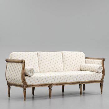 A Gustavian sofa by E. Öhrmark (master in Stockholm 1777-1813).