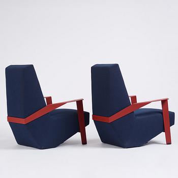 Patricia Urquiola, a pair of "Silver Lake" armchairs, Moroso, Italy post 2010.