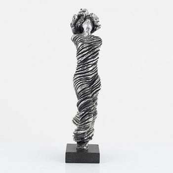 Frank Olsson, an aluminum sculpture, signed.