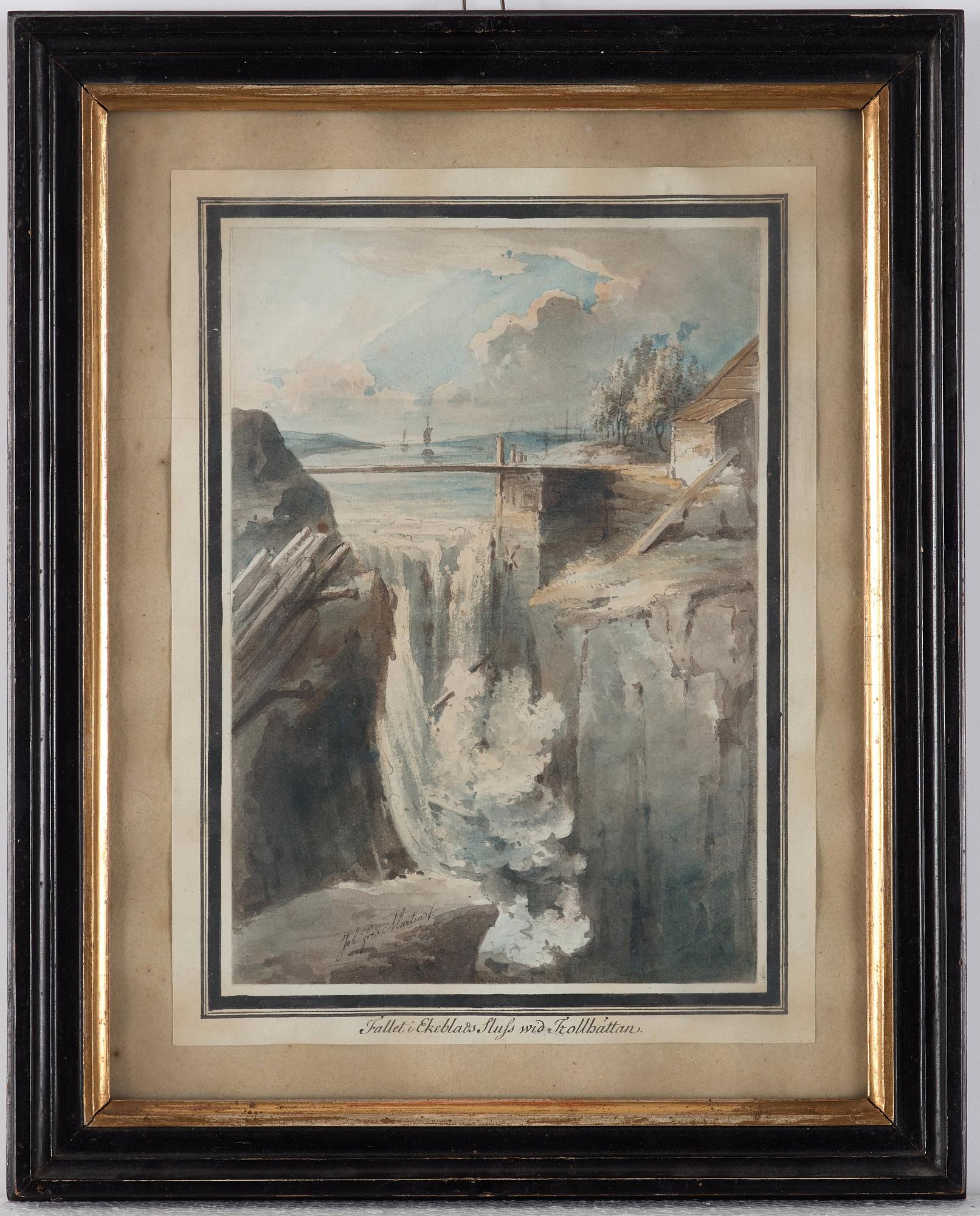 Johan Fredrik Martin, Ten scenes from the waterfalls at Trollhättan, Sweden.