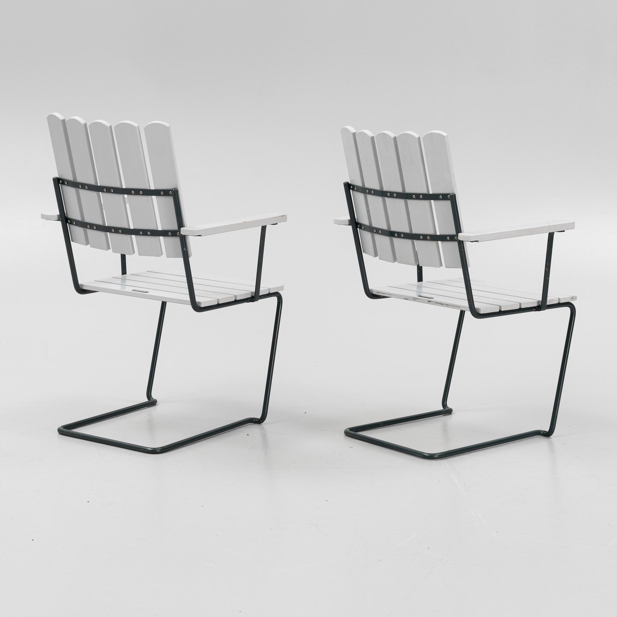 Garden furniture 6 pcs, Grythyttan late 1900s/2000s.