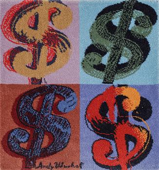 ANDY WARHOL, efter, matta, tuftad, ca 88x81.
