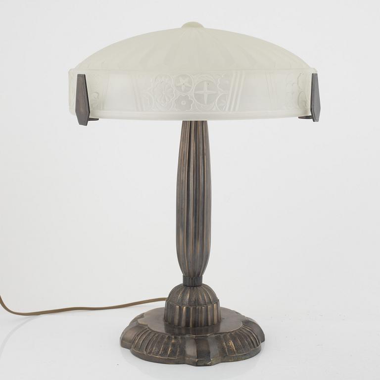 A Pair of Art Déco-Style Table Lamps, mid 20th Century.