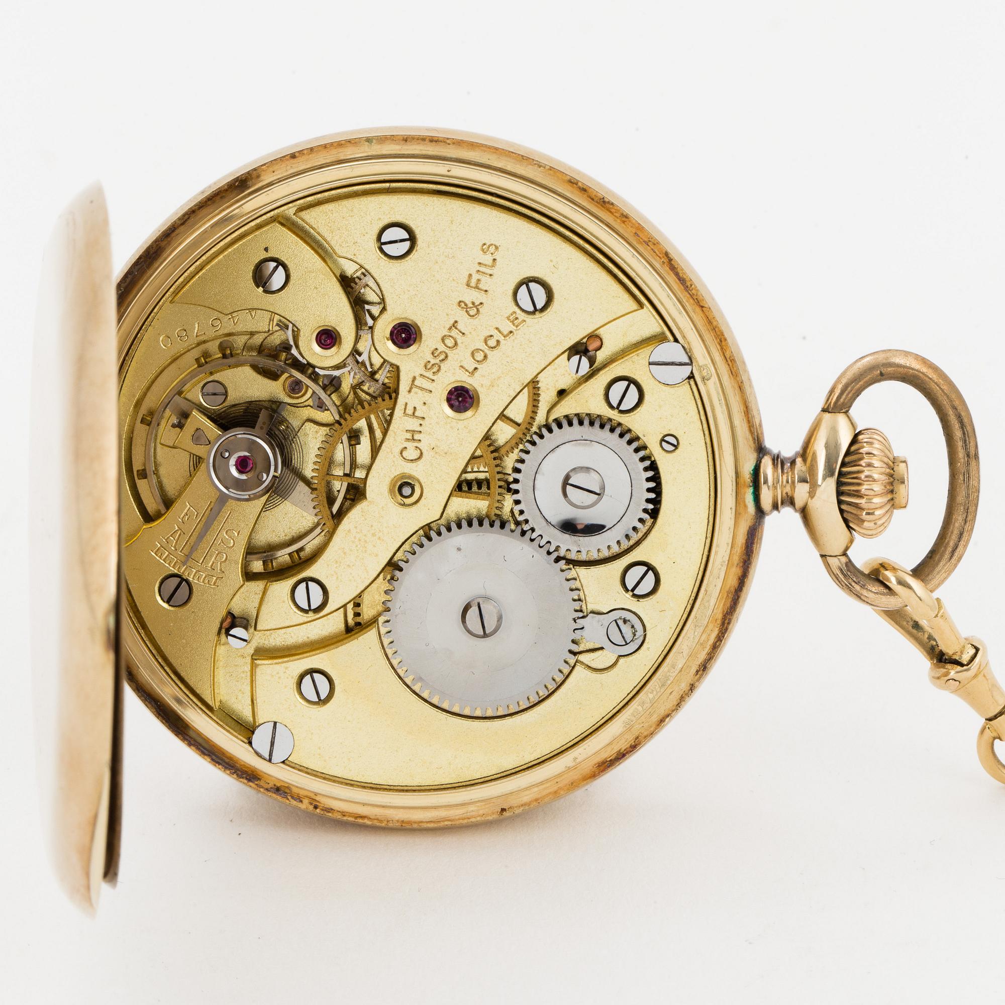 TISSOT, pocket watch, hunter, 51.5 mm. - Bukowskis