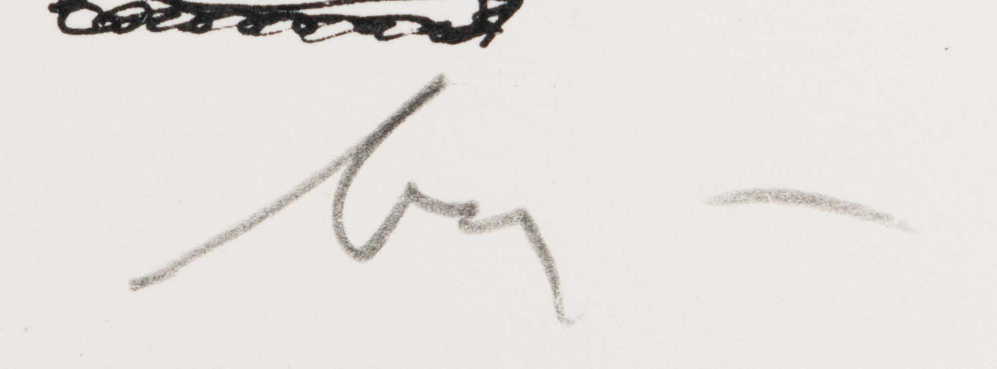 ENRICO BAJ, lithograph, signed, numbered 8/90.