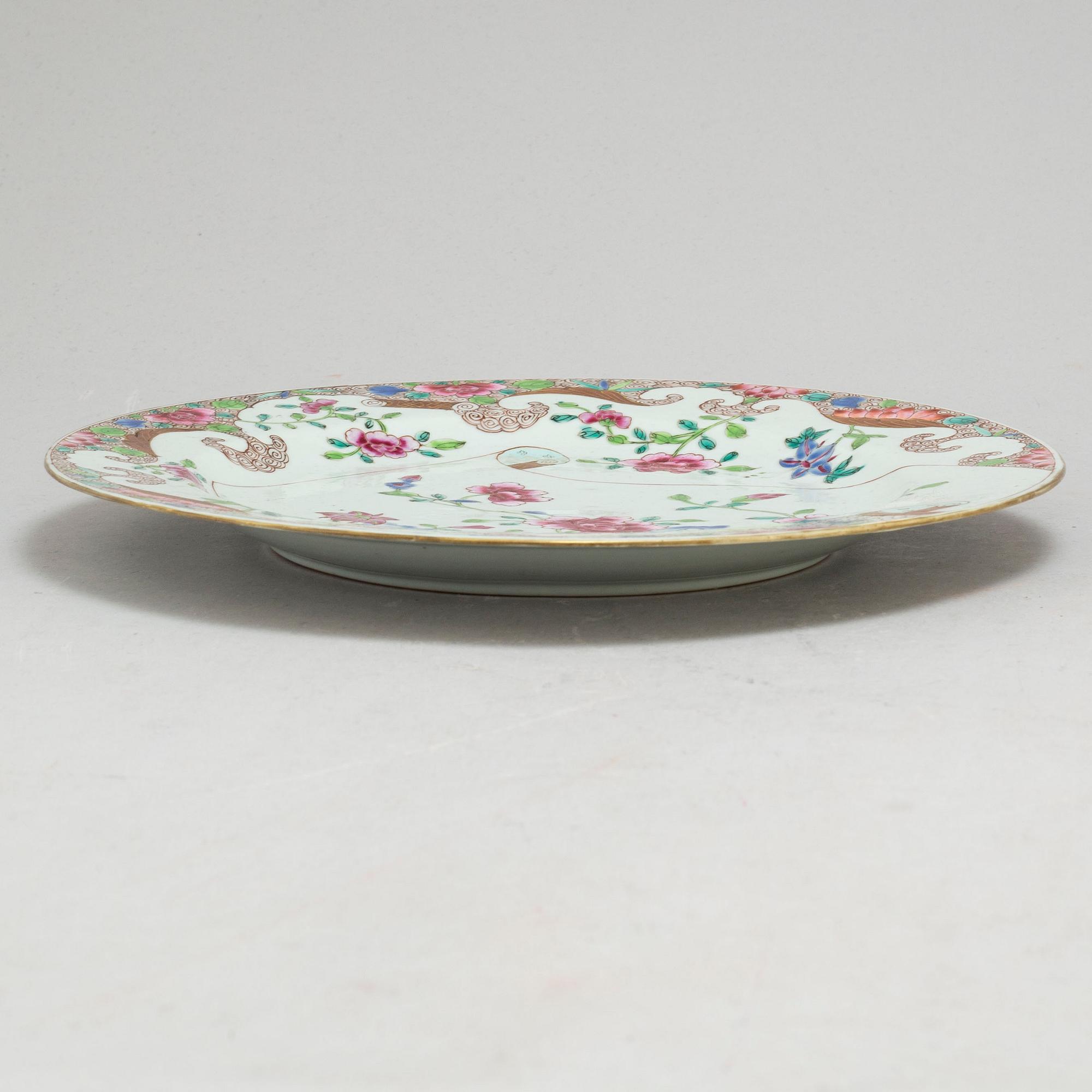 FAT, kompaniporslin. Qingdynastin, 1700-tal.