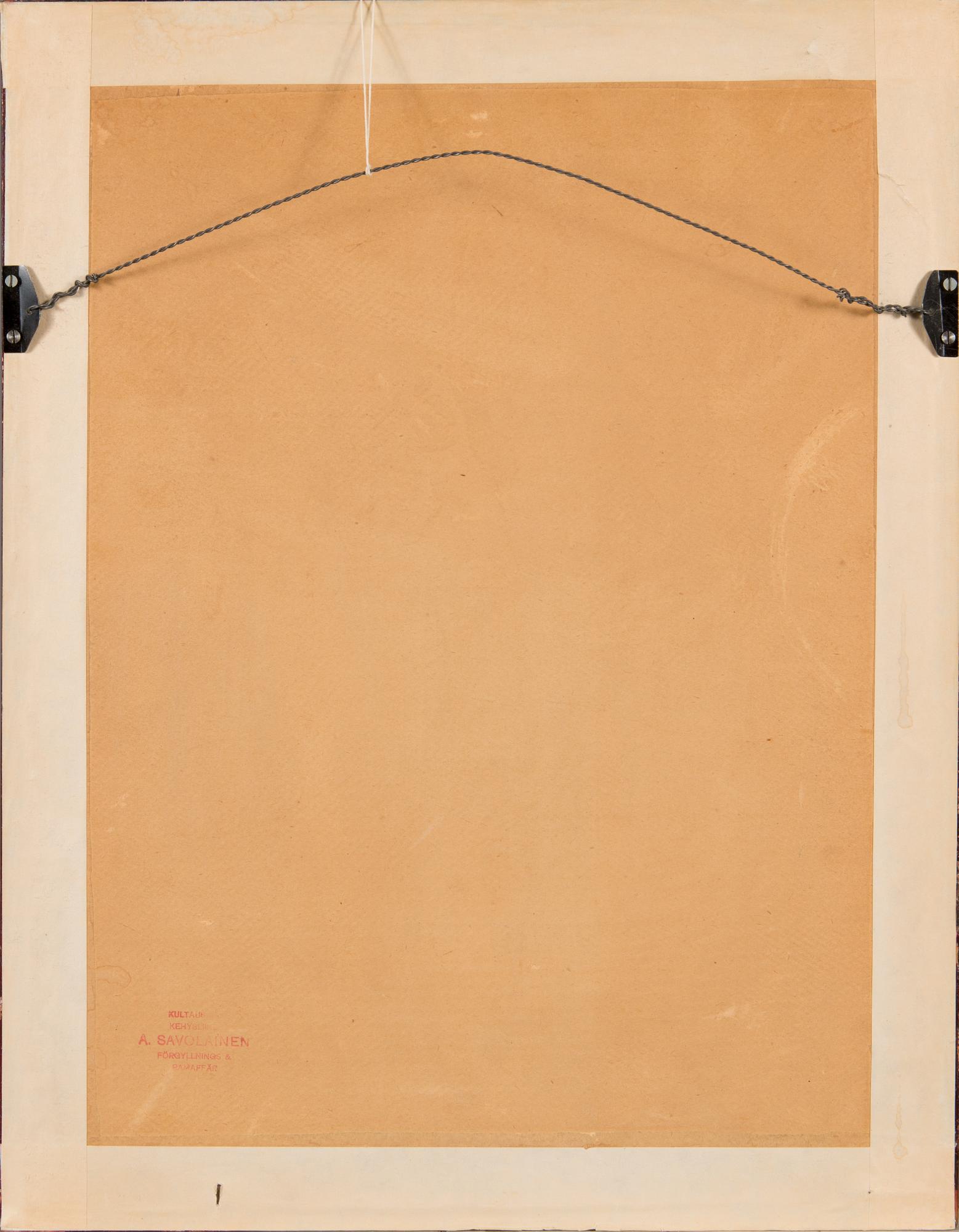 Eero Järnefelt, softground etching, plate signed and dated -22.