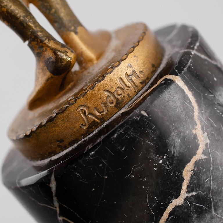 SKULPTURER, 2 st, brons, 1900-talets första hälft.