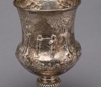 POKAL, silver, England, 1800-tal. Vikt ca 444 g.