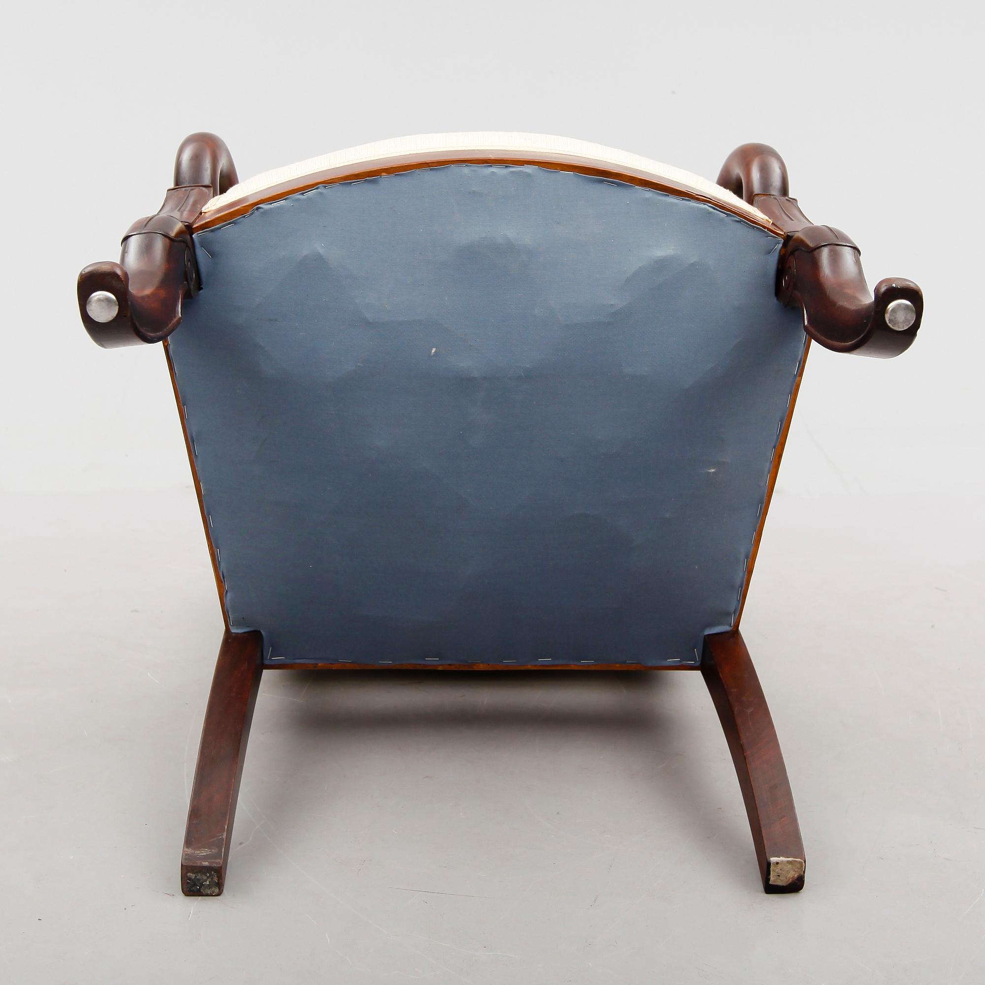 KARMSTOL, senempire, 1800-talets mitt.