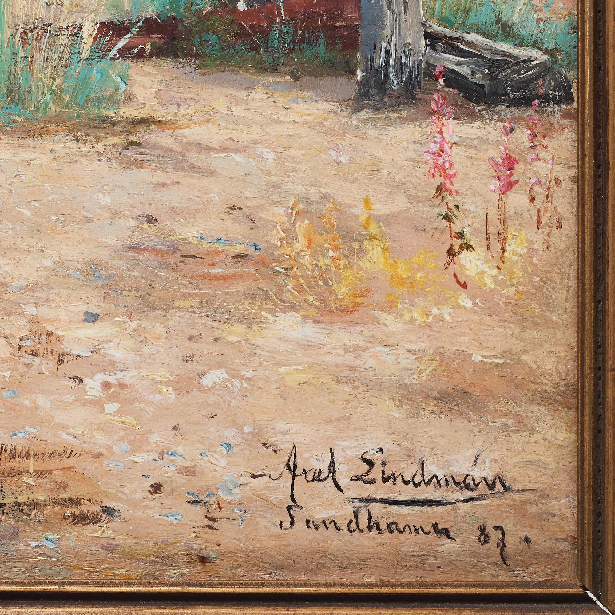 Axel Lindman, Friluftsmålarinna på Sandhamn.