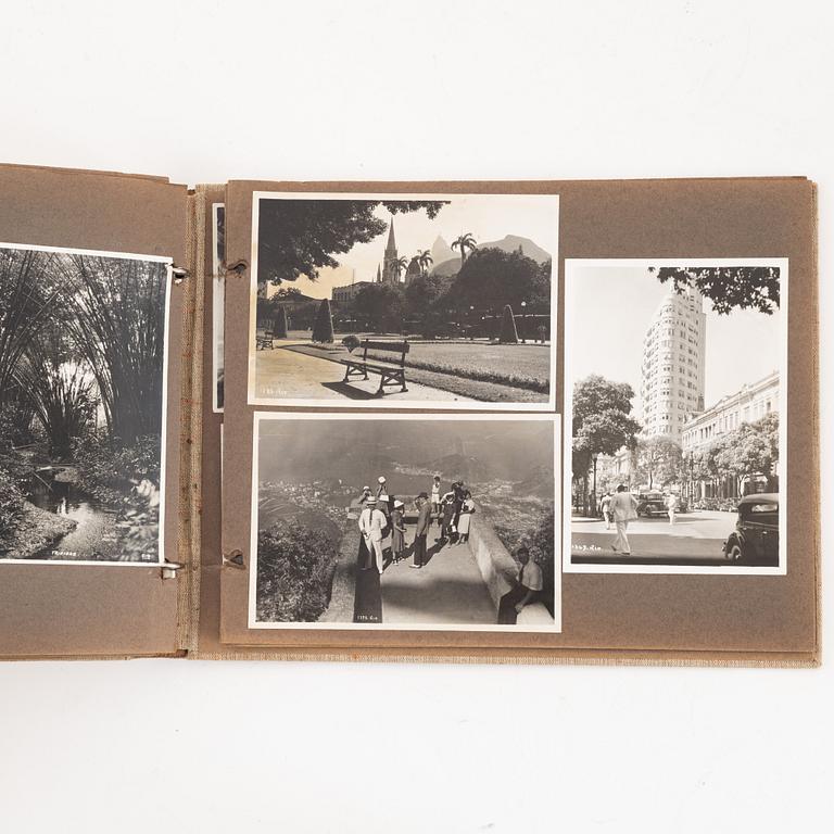 Eight parts memorabilia from the Swedish American Line.