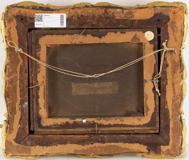 English artist, oil on canvas, signed and dated 1858 verso.