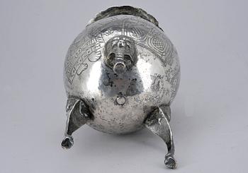 SKÅL, silver, Mexiko, 1900-talets mitt. Vikt 1330 g.