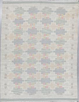 MATTA, rölakan, signerad MS KH (Maj Svanström, Klockargårdens Hemslöjd). Ca 230 x 175,5 cm.