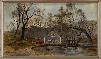 IVAR NAUMANN, olja på duk, signerad och daterad 1891.