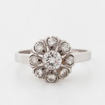 A brilliant cut diamond ring by Bims Guldsmide, Göteborg, 1965.