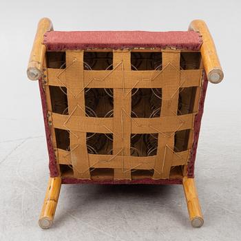 Armchairs, a pair, 1930s-40s.