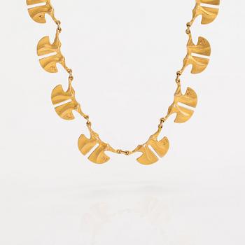 Björn Weckström, A 14K gold necklace "Niva". Lapponia 1978.