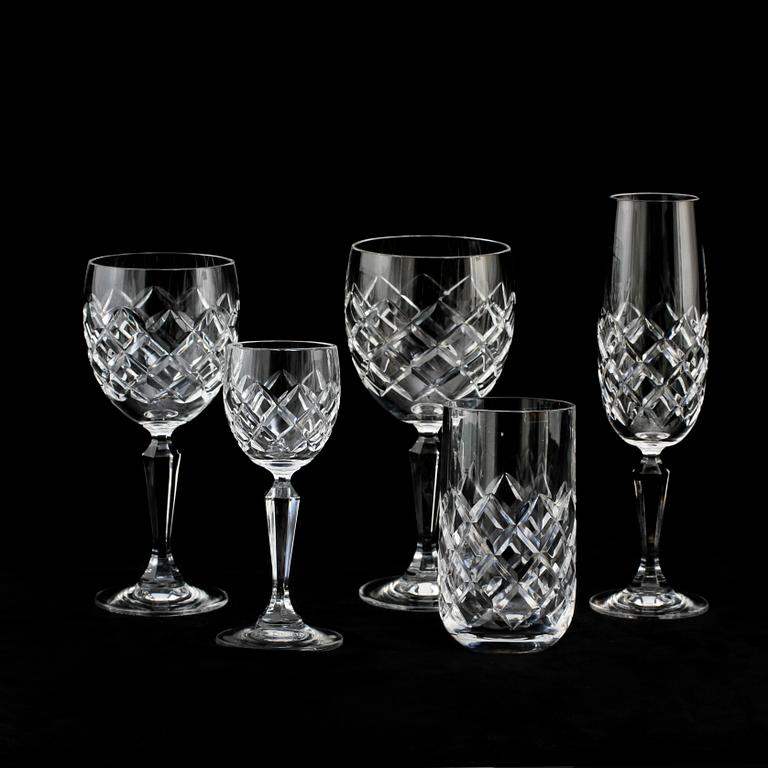 GLASSERVIS, 55 st, glas, 1900/2000-tal.