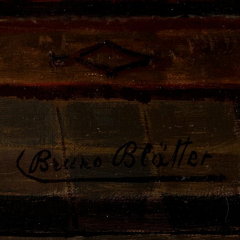 BRUNO BLÄTTER, olja på duk, signerad.