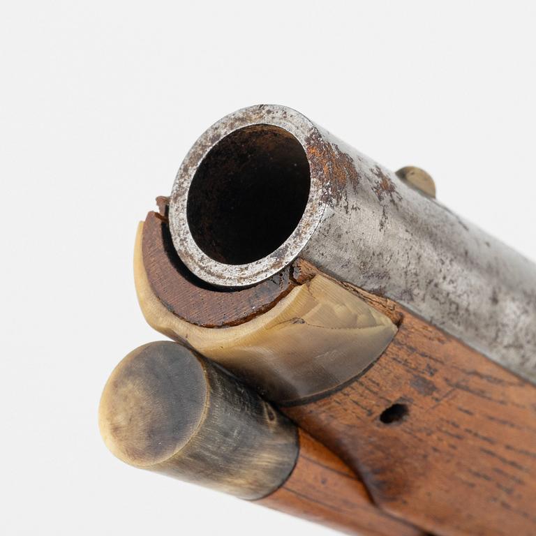 A pair of percussion pistols, Sweden, first half of the 19th Century.