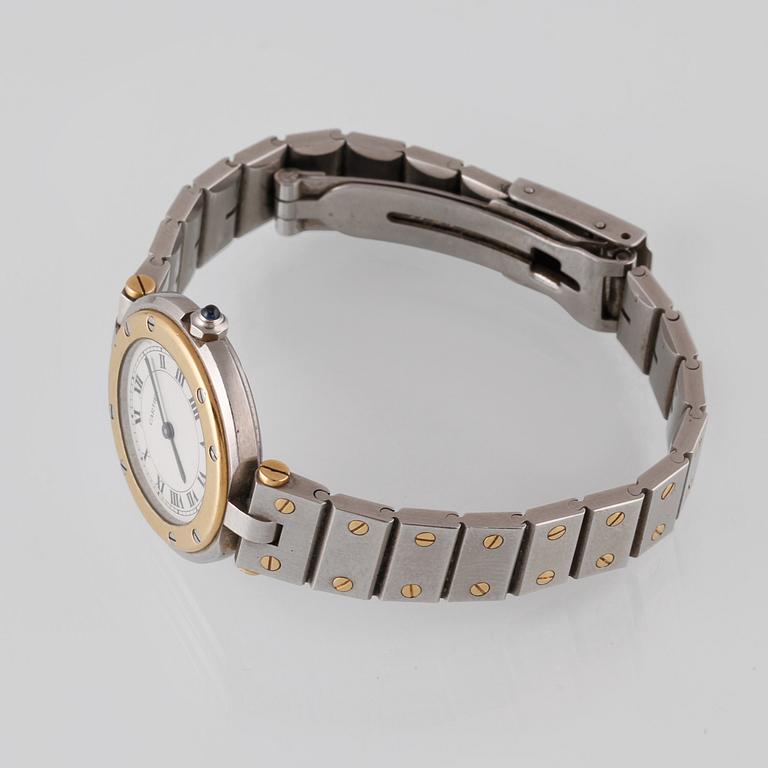 ARMBANDSUR, dam, Cartier, Santos, stål/guld, quartz.