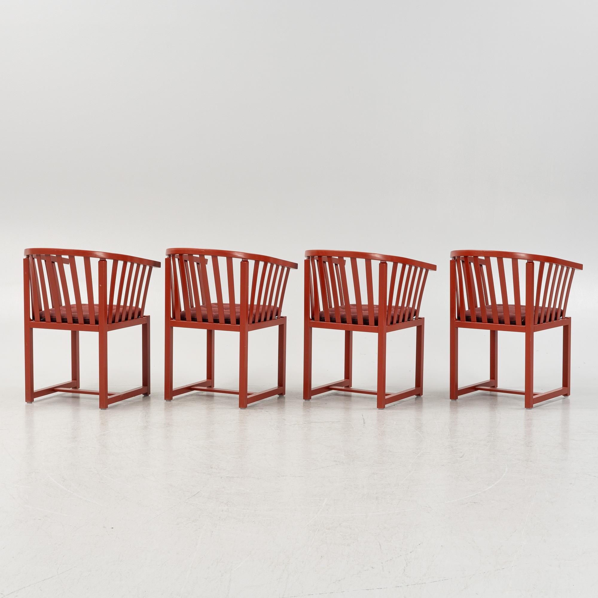 Åke Axelsson, four 'Vaxholmaren' chairs, Gärsnäs, 2019.
