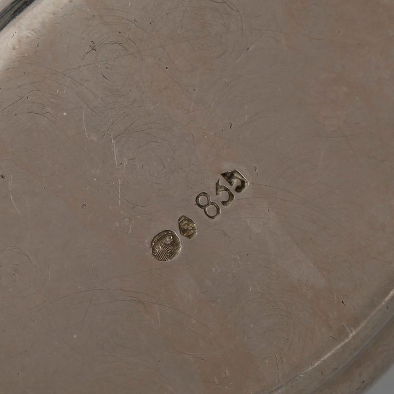 DOSOR, 7 stycken, silver, bland annat Sverige, 1800/1900-tal. Total vikt ca 324 gram.
