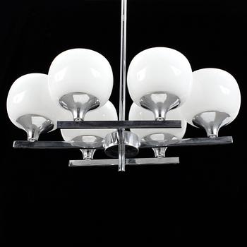 TAKLAMPA, art deco-stil, 1960/70-tal. Höjd 61 cm.