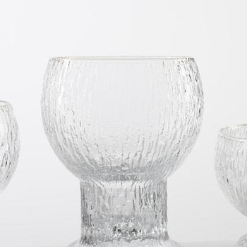 Timo Sarpaneva, glasservis, 41 delar, "Kekkerit", Iittala, Finland.