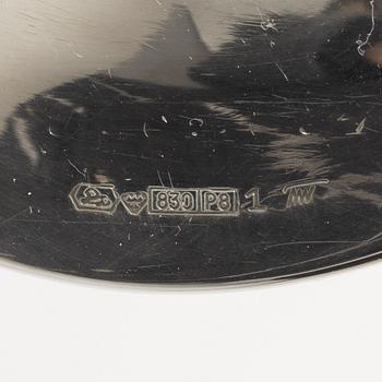 A pair of silver 'Trumpet' candlesticks, marks of Tapio Wirkkala, Kultakeskus, Hämeenlinna 1989 and 1992.