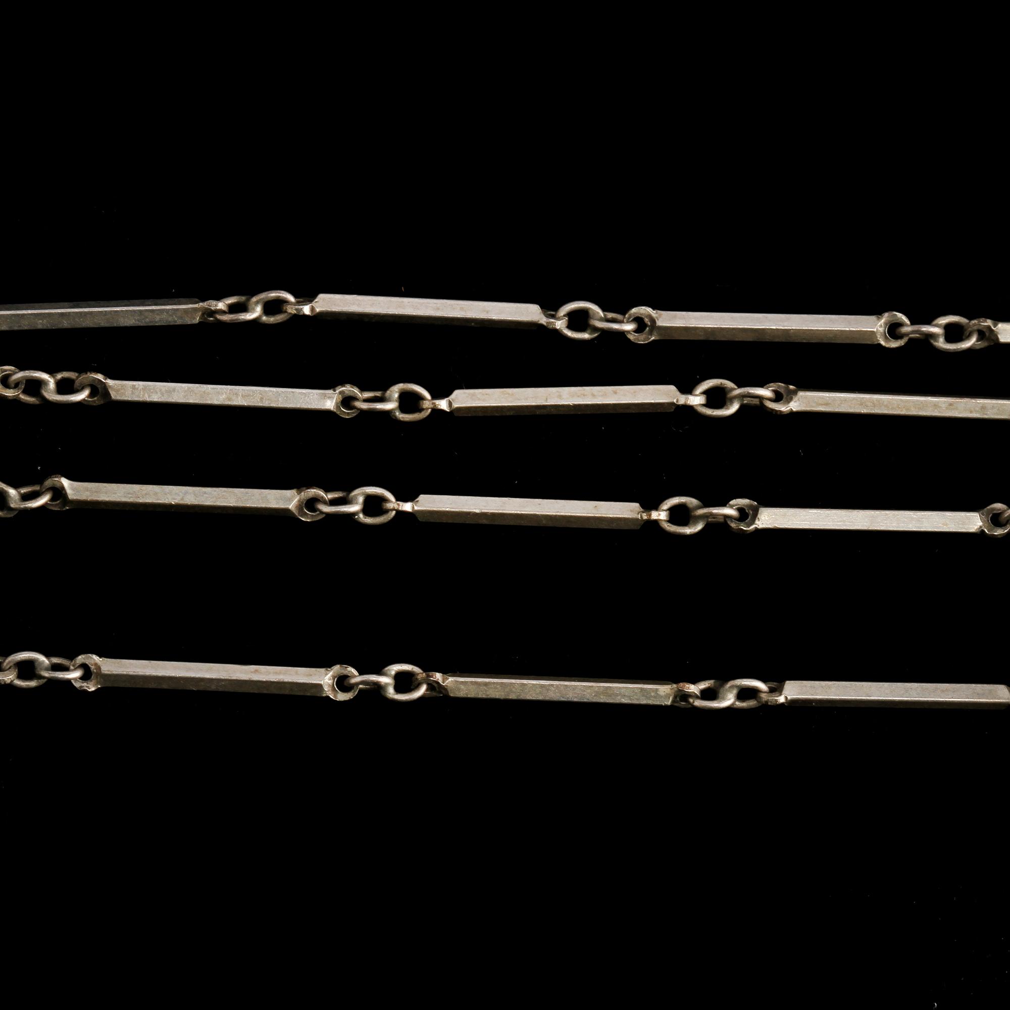 HALSLÄNK, silver, importstämplad, 1900-talets tredje kvartal. Vikt 4 g.