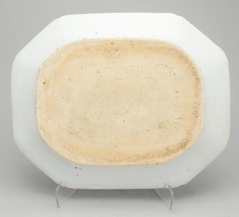 STEKFAT, porslin, Qianlong, Kina 1700-tal.