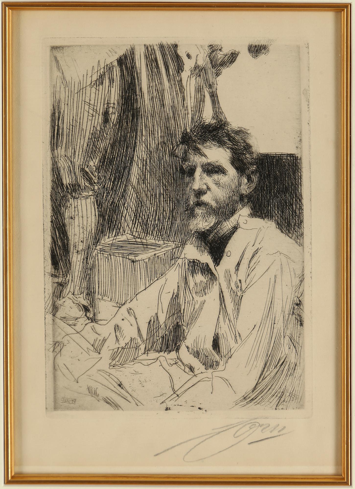 ANDERS ZORN, etching, 1897, signed.