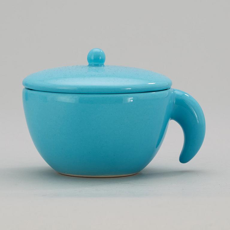 An Andrea Branzi 9 pcs ceramic tea service, Giotto design, Italy.
