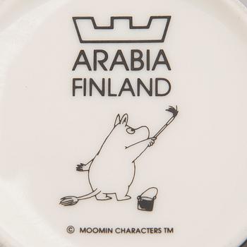 MUMINMUGGAR, 14 st, porslin, Moomin Characters, Arabia, 2000-tal.