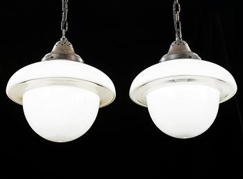 A pair of ceiling lamps from ASEA, model "Viktoria", first half of the 20th century, hight ca 30 cm.