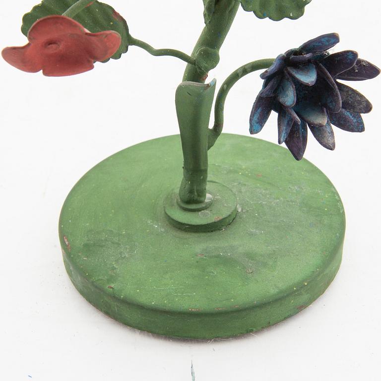 Firma Svenskt Tenn, a painted metal candlestick.