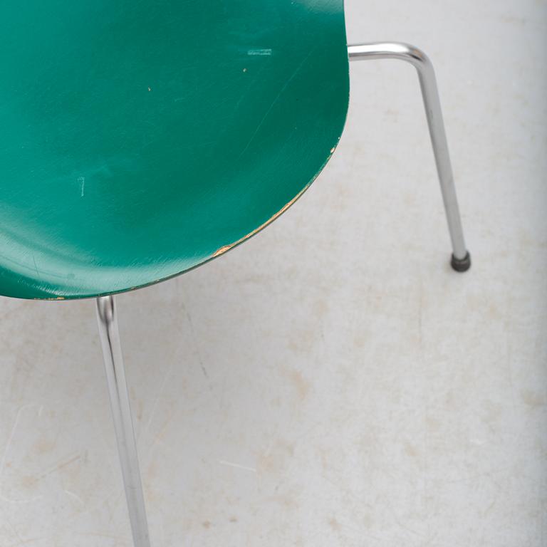 STOLAR, 6 st, "Sjuan", Arne Jacobsen för Fritz Hansen, Danmark, 1968.