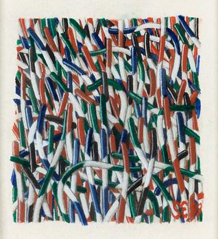 STEN EKLUND, gouache, signed and dated -99.