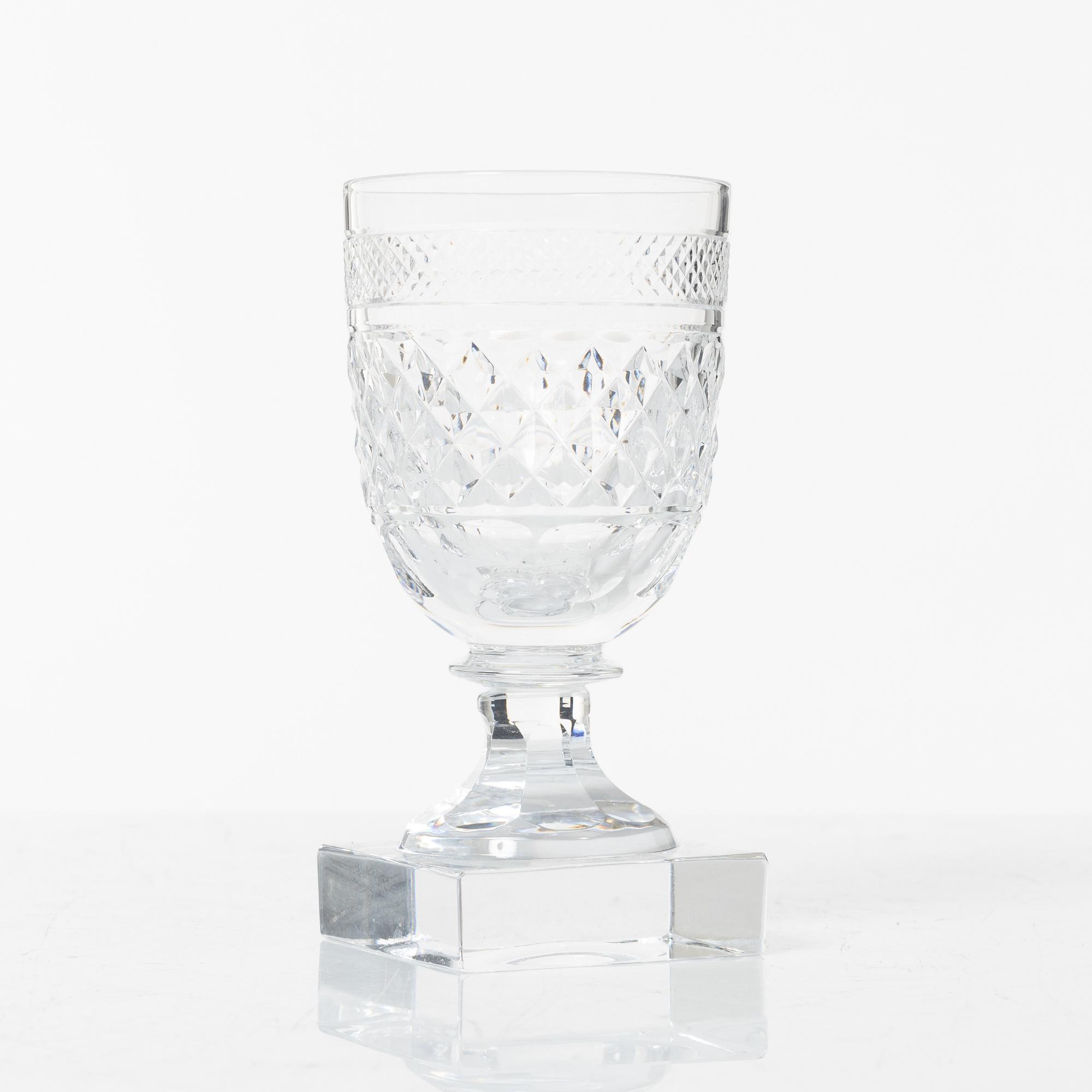 Elis Bergh, glasservis, 107 delar, "Kent", Kosta Boda.