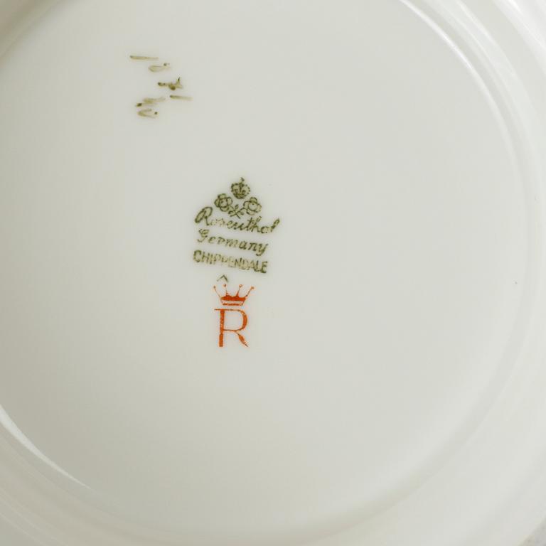 MATSERVIS, porslin, 71 delar, "Chippendale", Rosenthal.