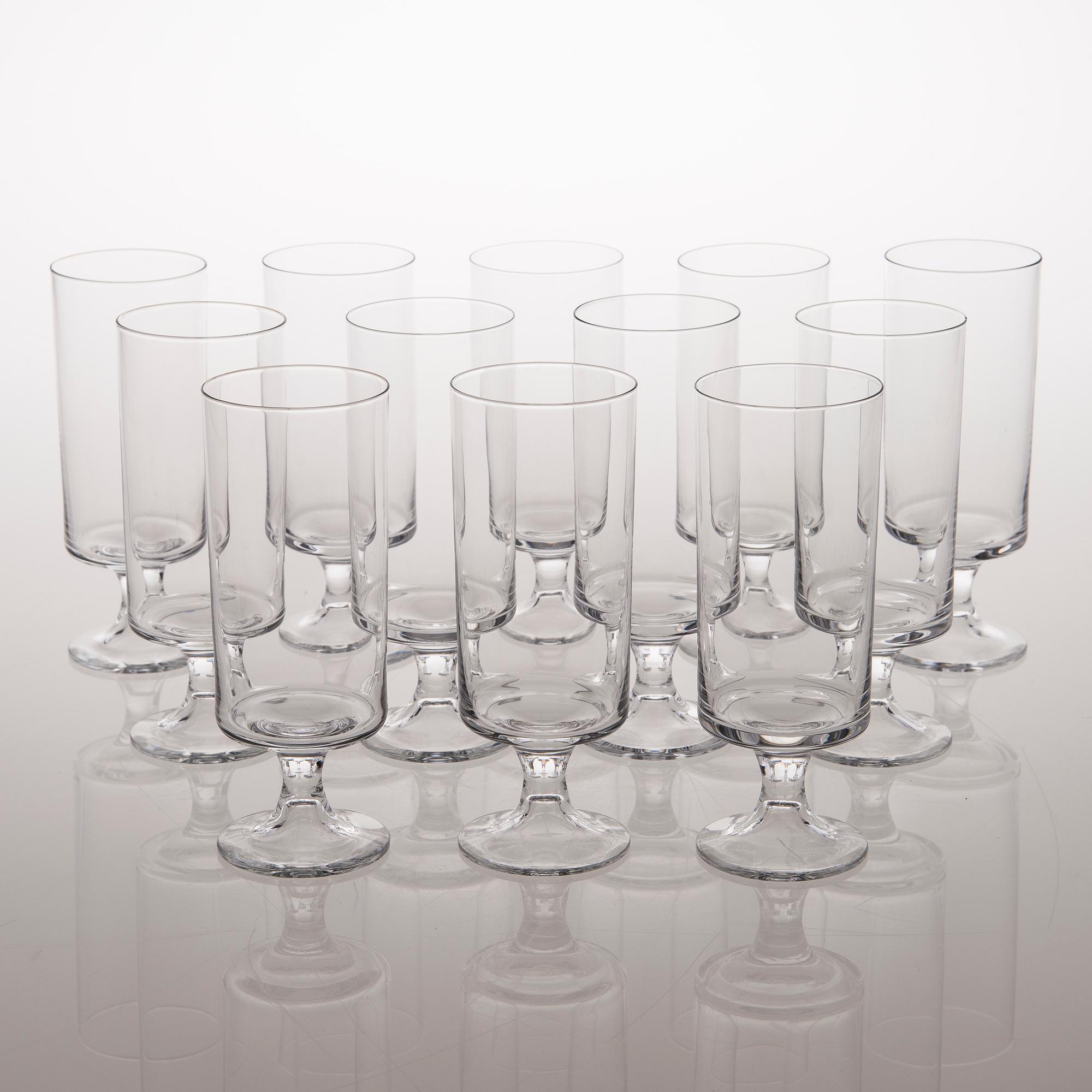 TAPIO WIRKKALA, Olutlaseja, 12 kpl, "Karelia", Iittala.