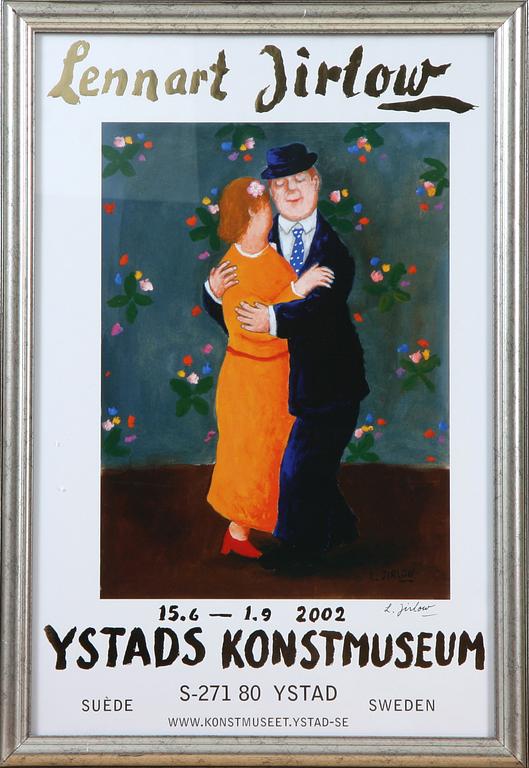 LENNART JIRLOW, utställningsaffisch, 2002.